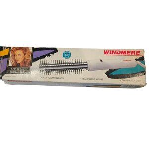 Windmere 5/8" Curling Brush Aluminum Hair Styler 80s 90s Adds Volume With Box